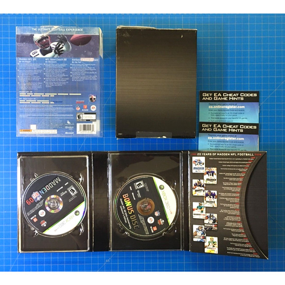 Madden 2009 20th Anniversary Edition (Microsoft Xbox 360, 2008) NFL CIB Complete - Picture 3 of 6